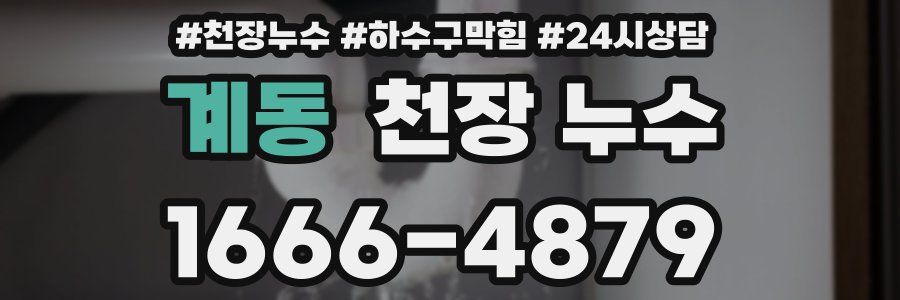 계동 천장 누수