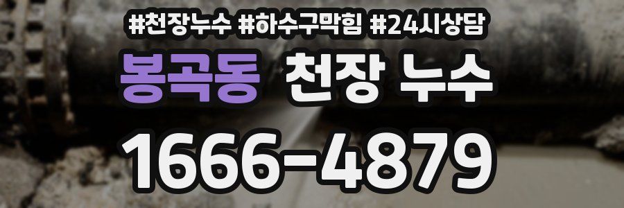 봉곡동 천장 누수