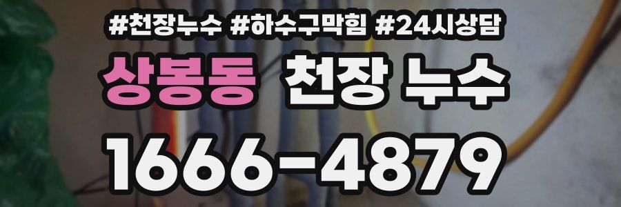 상봉동 천장 누수