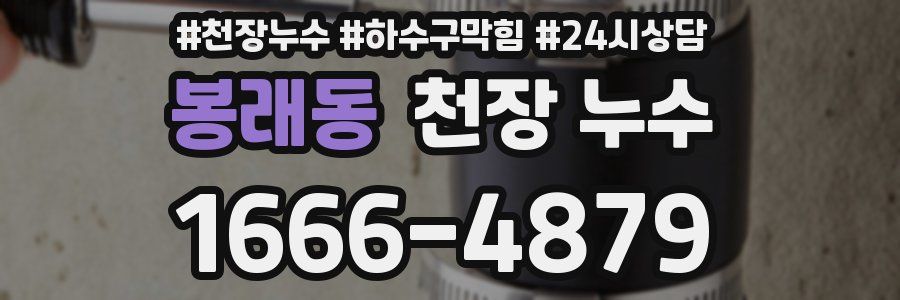 봉래동 천장 누수