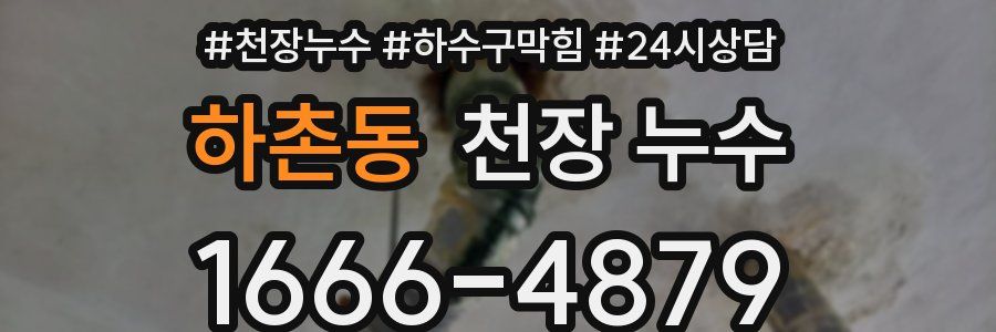 하촌동 천장 누수