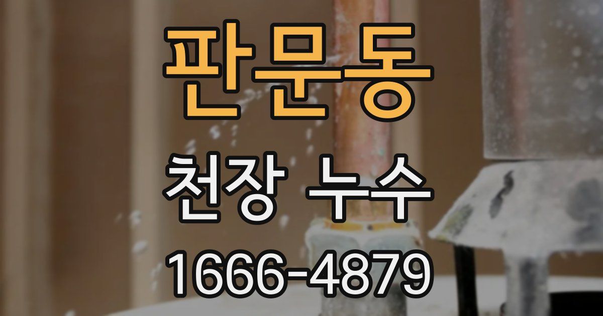 판문동 천장 누수