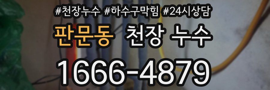 판문동 천장 누수