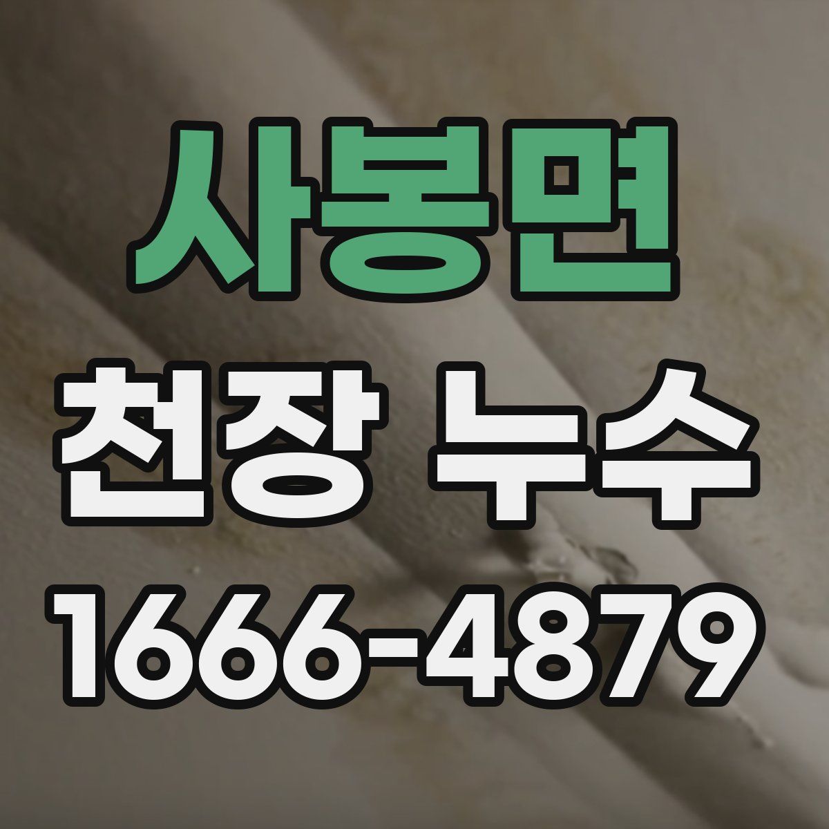 사봉면 천장 누수