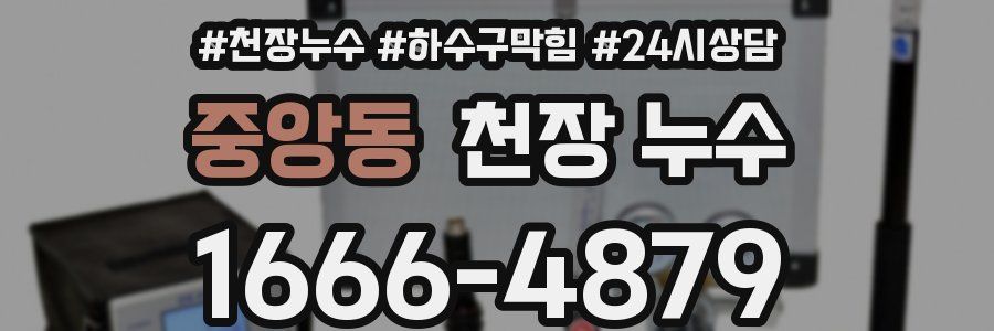 중앙동 천장 누수