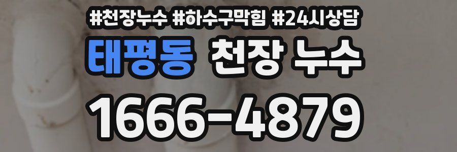 태평동 천장 누수