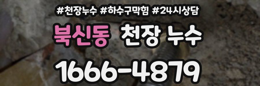 북신동 천장 누수