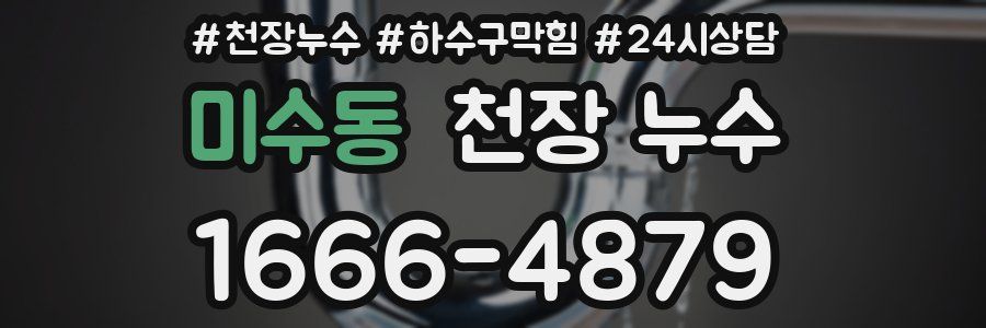 미수동 천장 누수