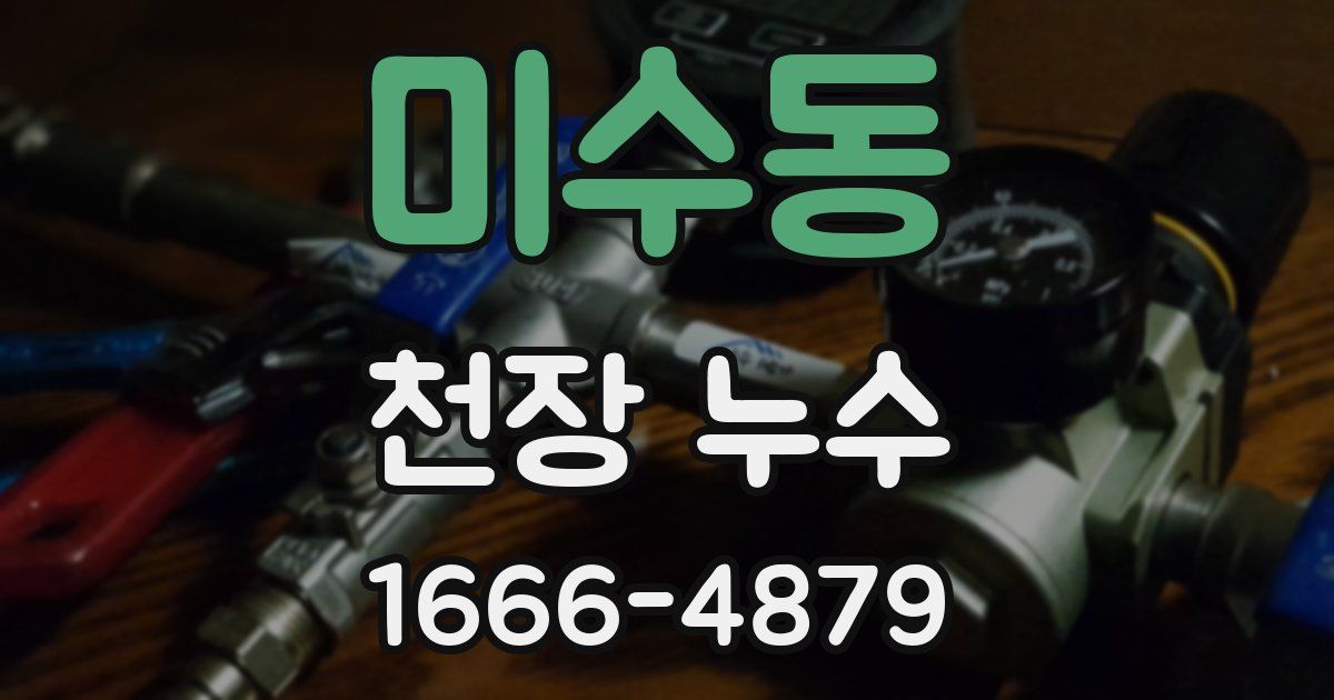 미수동 천장 누수