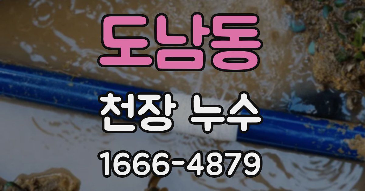 도남동 천장 누수