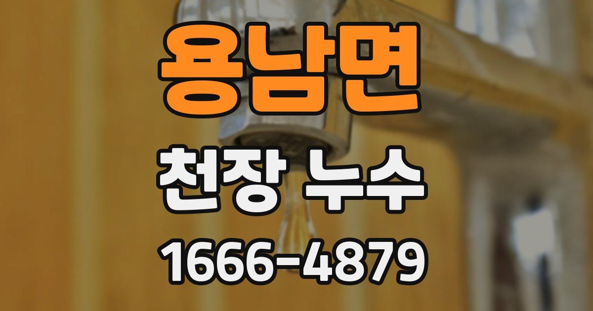 용남면 천장 누수