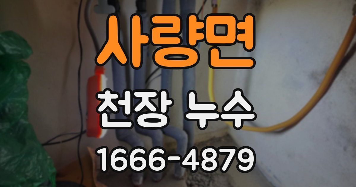 사량면 천장 누수