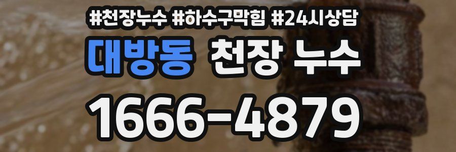 대방동 천장 누수