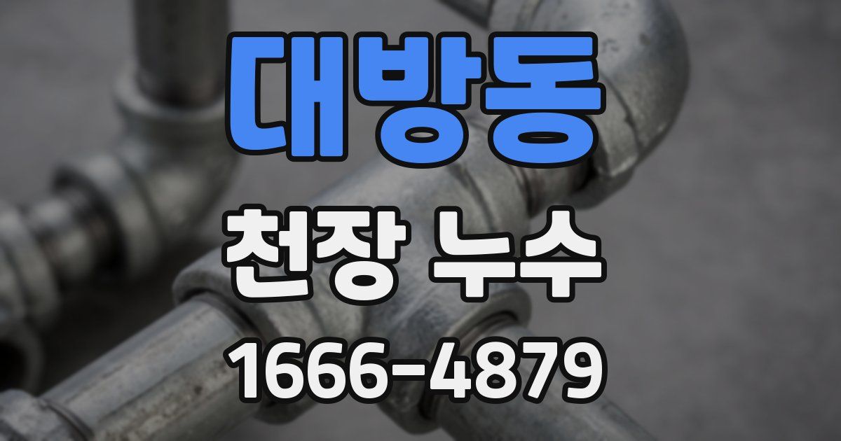 대방동 천장 누수