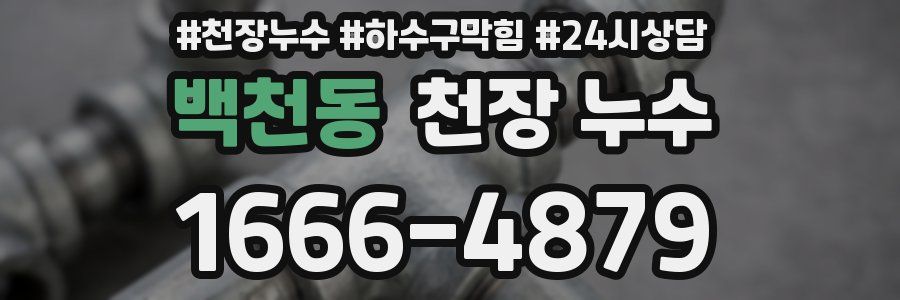 백천동 천장 누수