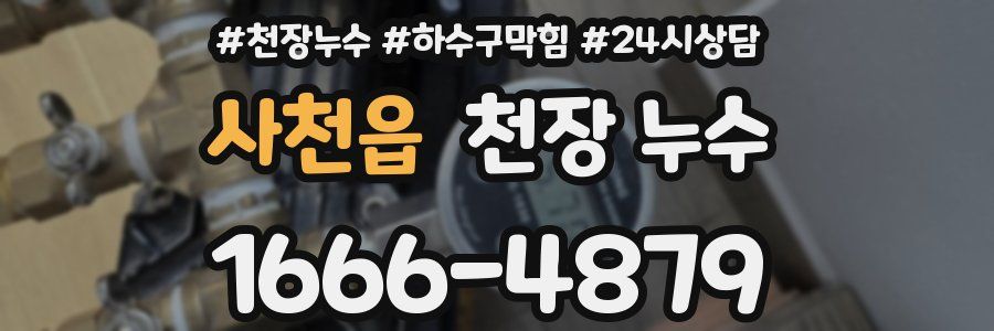 사천읍 천장 누수