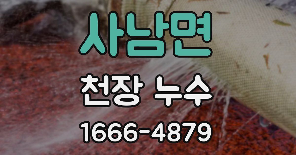 사남면 천장 누수