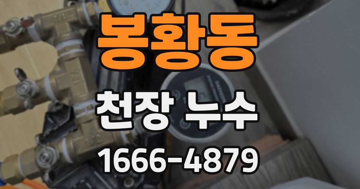 봉황동 천장 누수