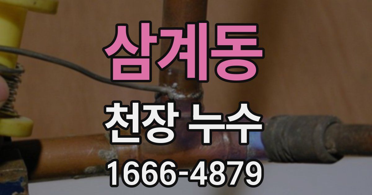 삼계동 천장 누수