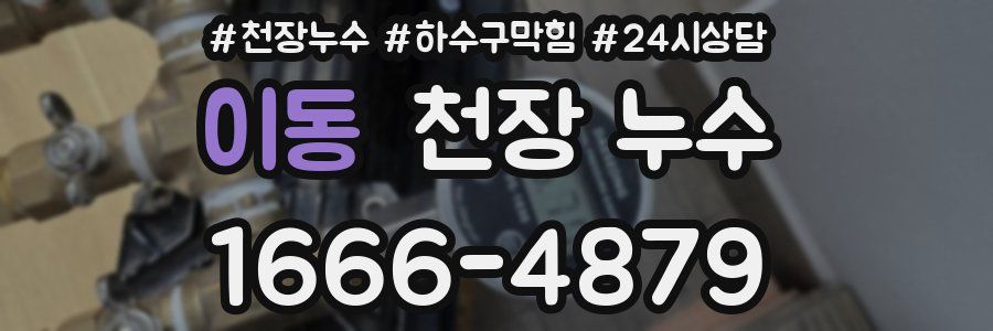 이동 천장 누수