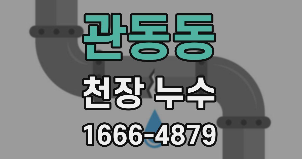 관동동 천장 누수