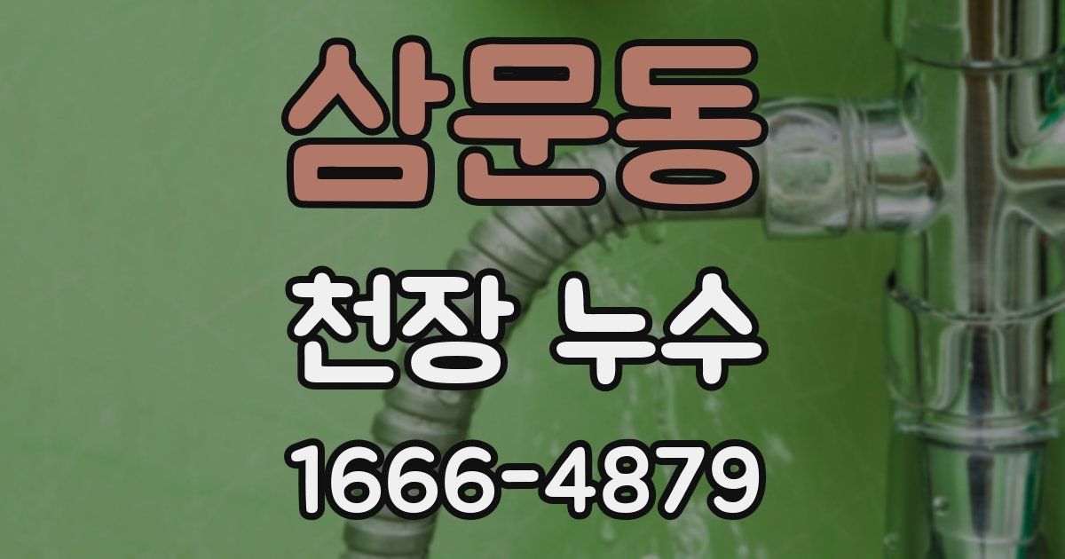 삼문동 천장 누수