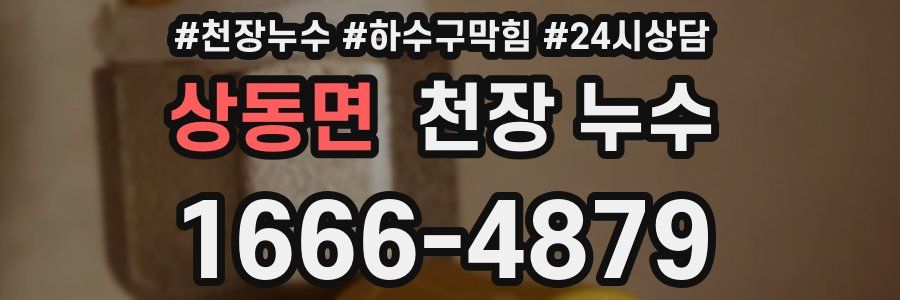 상동면 천장 누수