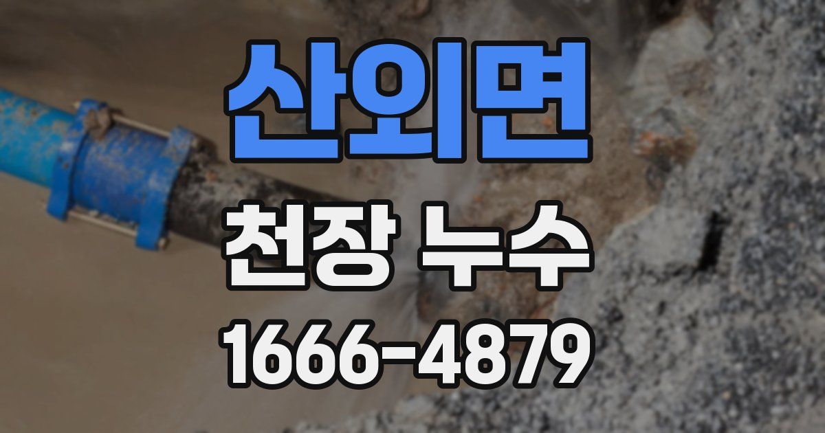 산외면 천장 누수