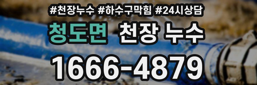 청도면 천장 누수