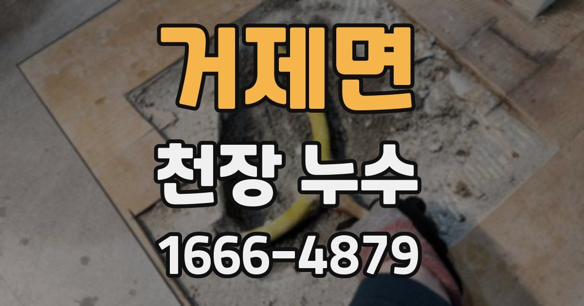 거제면 천장 누수