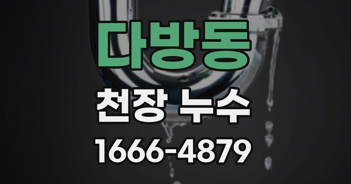 다방동 천장 누수