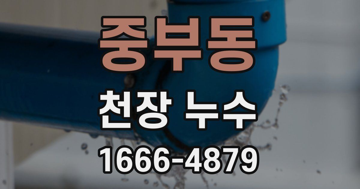 중부동 천장 누수