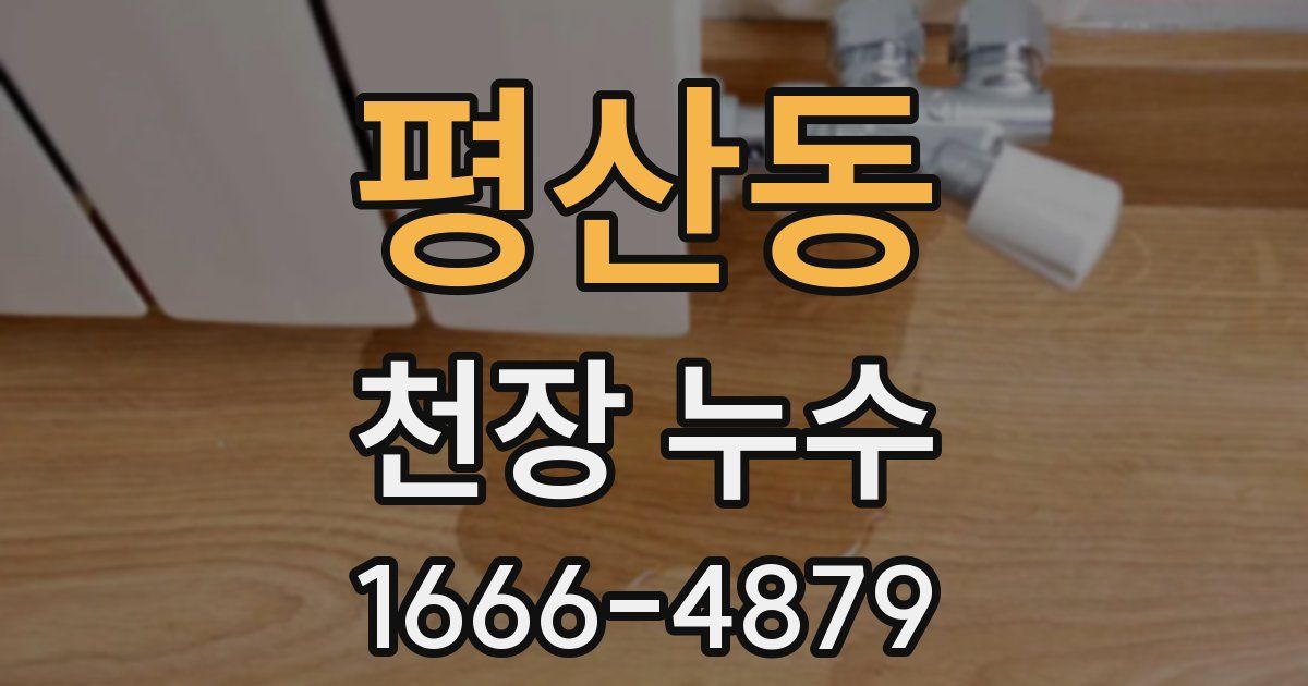 평산동 천장 누수