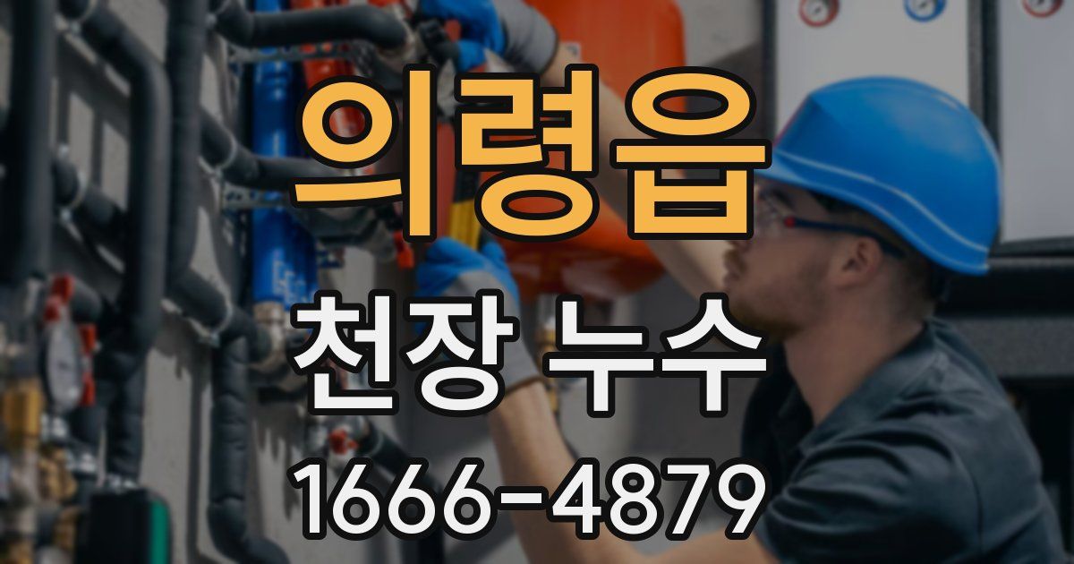 의령읍 천장 누수