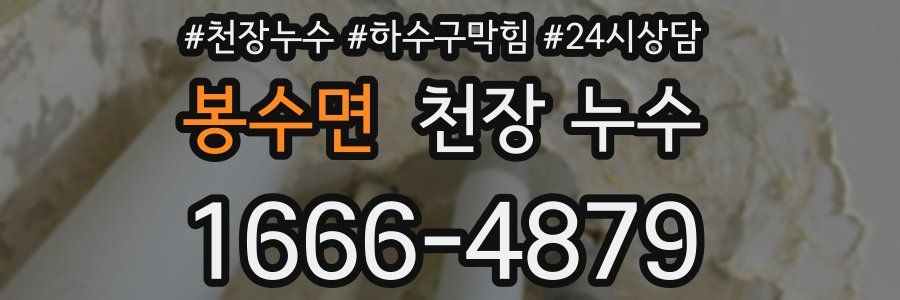 봉수면 천장 누수