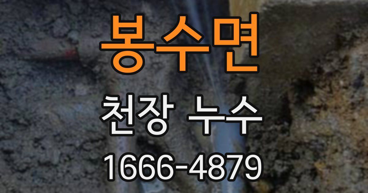 봉수면 천장 누수