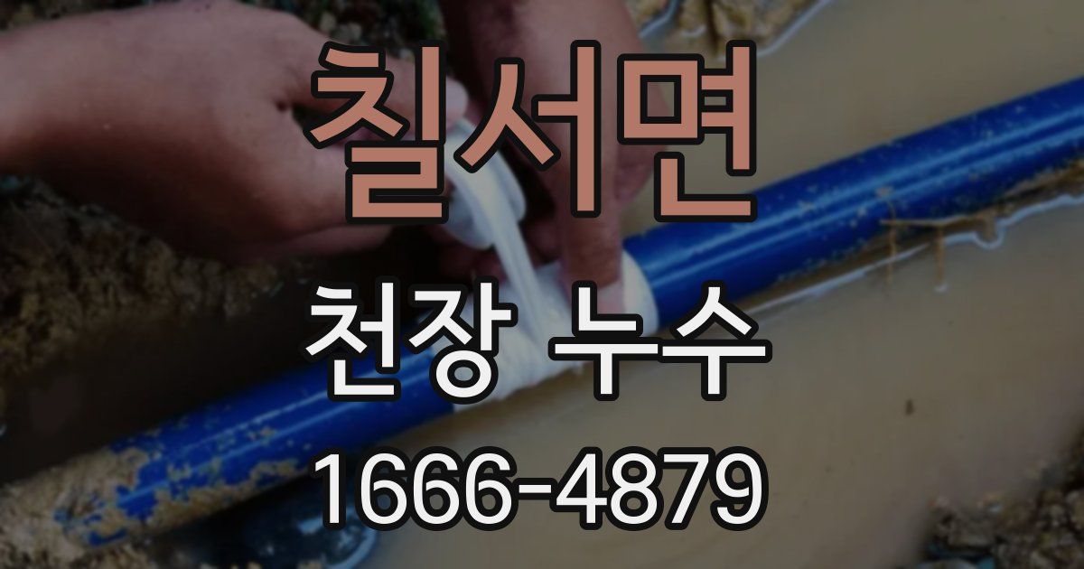 칠서면 천장 누수