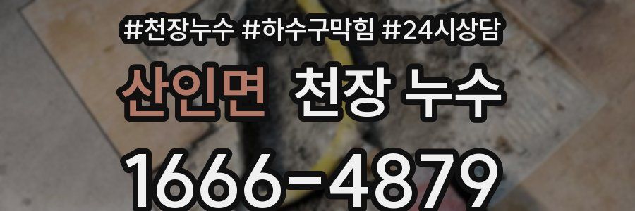 산인면 천장 누수