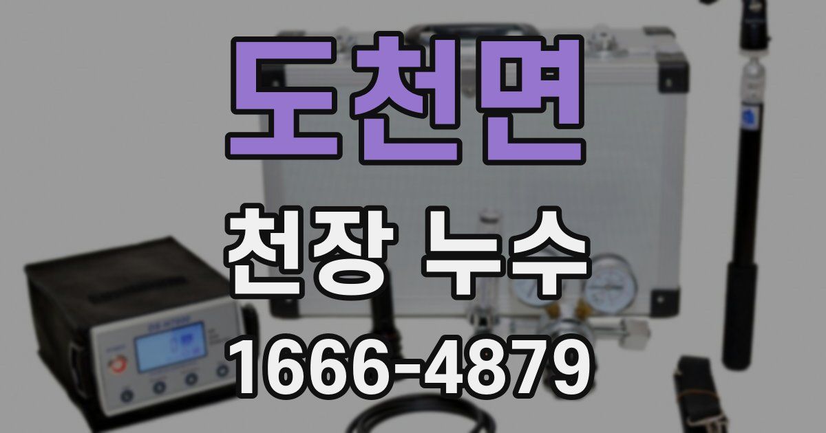 도천면 천장 누수