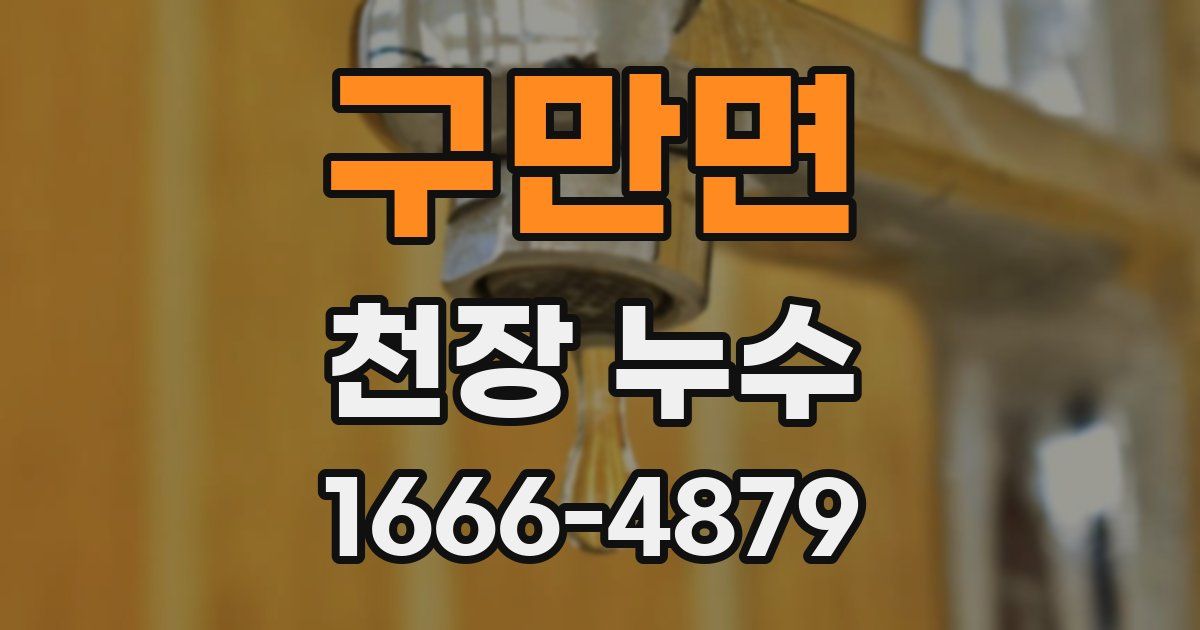 구만면 천장 누수