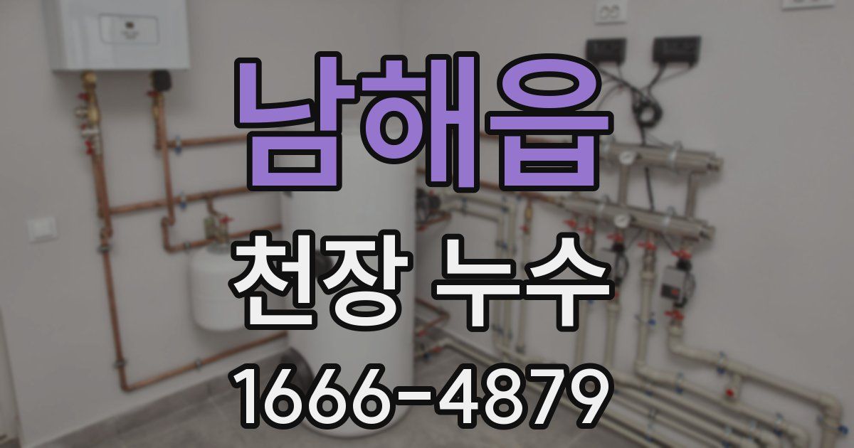 남해읍 천장 누수