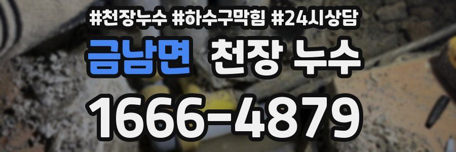 금남면 천장 누수