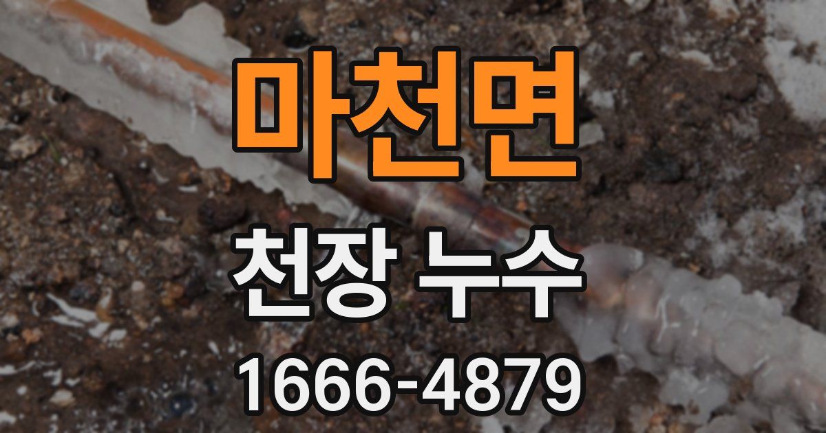 마천면 천장 누수