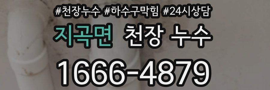 지곡면 천장 누수