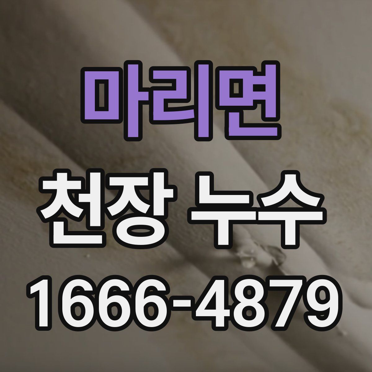 마리면 천장 누수