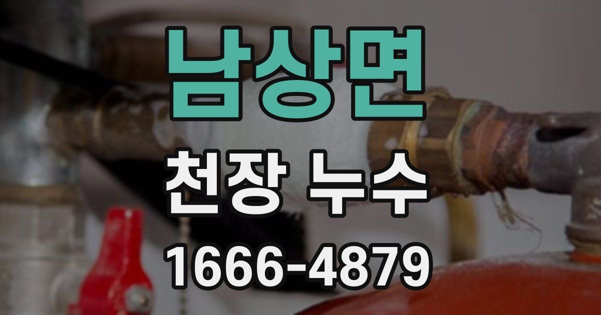 남상면 천장 누수