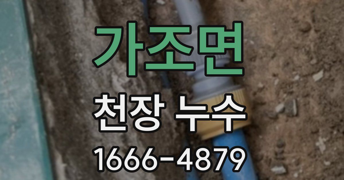 가조면 천장 누수