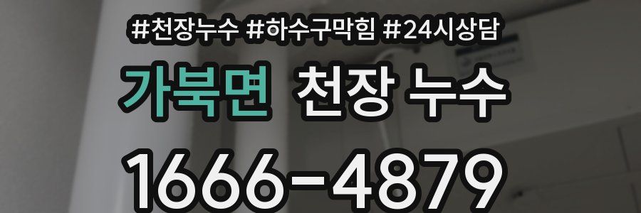 가북면 천장 누수