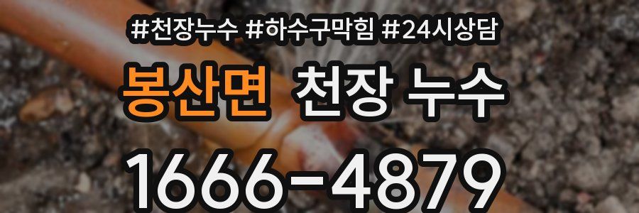 봉산면 천장 누수