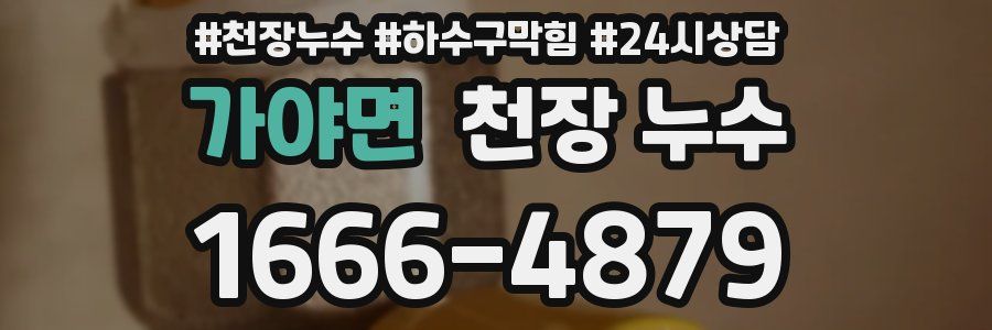 가야면 천장 누수